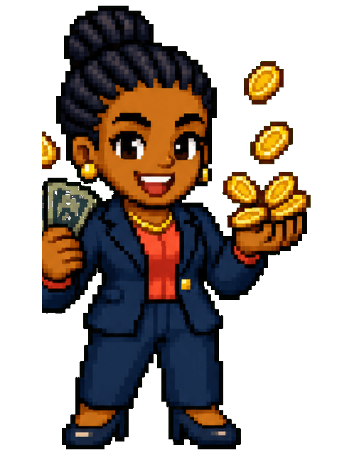 Local SEO for Lawyers character celebrating business growth