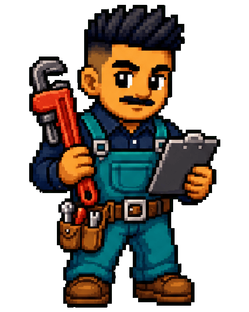 Plumbers local SEO pixel art specialist